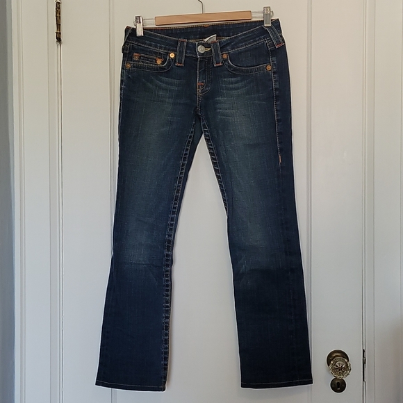 True Religion Dark Wash Jeans (altered) - Picture 4 of 15